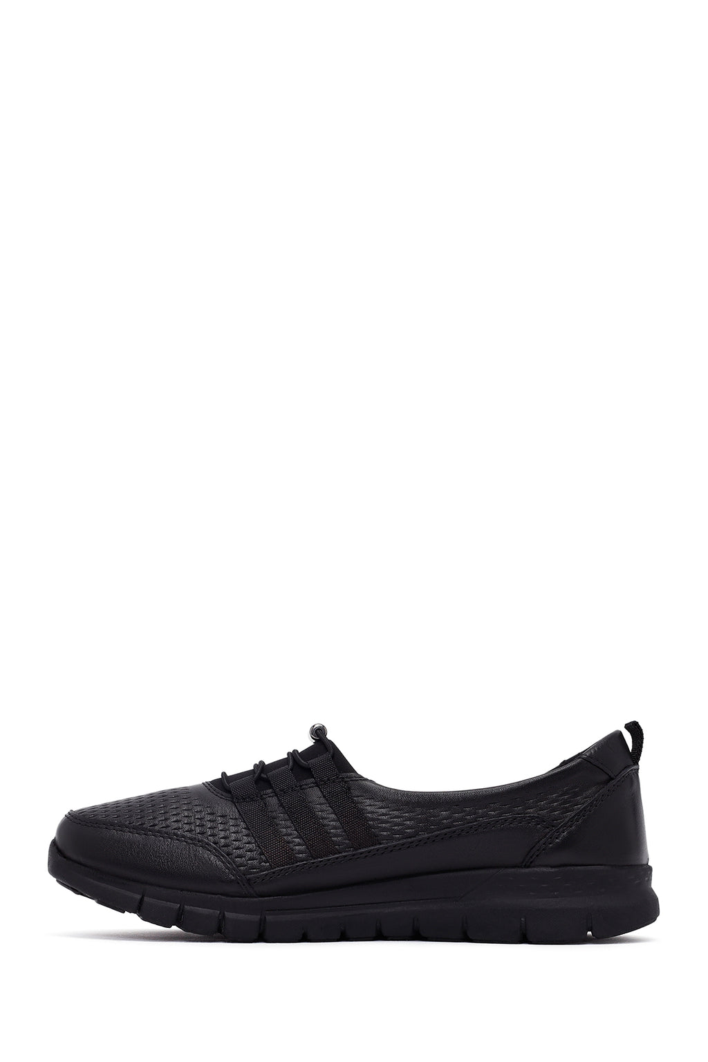 Kadın Siyah Deri Comfort Loafer