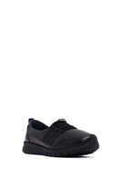 Woman Siyah Leather Comfort Loafer | Derimod