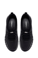 Woman Siyah Leather Comfort Loafer | Derimod