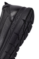 Kadın Siyah Taş Detaylı Deri Comfort Ayakkabı | Derimod