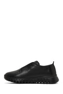 Women's Black Thick-Soled Leather Comfort Shoe | Derimod