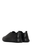 Women's Black Thick-Soled Leather Comfort Shoe | Derimod