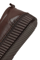 Women's Brown Thick-Soled Leather Comfort Shoe | Derimod