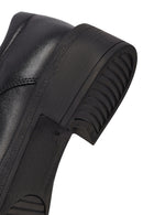 Kadın Siyah Bağcıklı Deri Casual Ayakkabı | Derimod