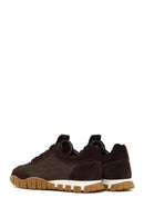 Kadın Kahverengi Bağcıklı Deri Sneaker | Derimod