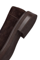 Woman Brown Tassel Suede Leather Loafer | Derimod