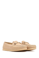 Women's Beige Buckle Loafer | Derimod