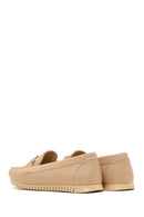 Women's Beige Buckle Loafer | Derimod