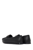 Women's Black Buckle Loafer | Derimod