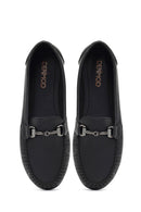 Women's Black Buckle Loafer | Derimod