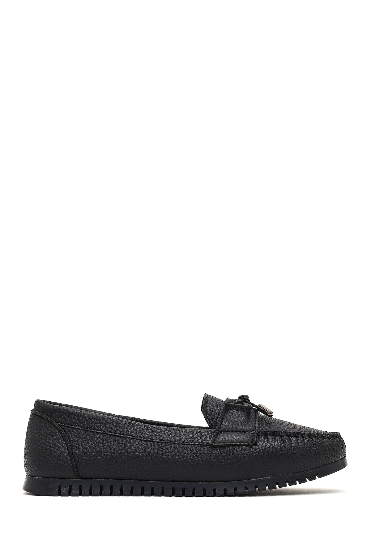 Women's Black Buckle Loafer 25AFE1451FT | Derimod