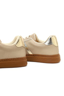 Kadın Bej Bağcıklı Kalın Tabanlı Sneaker | Derimod