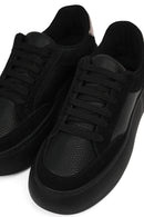 Kadın Siyah Bağcıklı Kalın Tabanlı Sneaker | Derimod