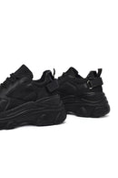 Kadın Siyah Bağcıklı Kalın Tabanlı Sneaker | Derimod