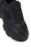 Kadın Siyah Bağcıklı Kalın Tabanlı Sneaker | Derimod