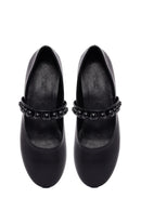 Kadın Siyah Tokalı Babet | Derimod