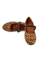 Kadın Leopar Desenli Babet | Derimod