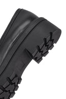 Women's Black Thick-Soled Masculine Loafer | Derimod