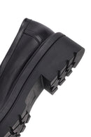 Women's Black Buckled Thick-Soled Masculine Loafer | Derimod