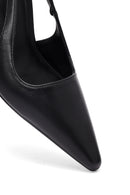 Kadın Siyah Arkası Açık İnce Topuklu Ayakkabı | Derimod