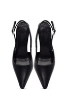 Kadın Siyah Arkası Açık İnce Topuklu Ayakkabı | Derimod