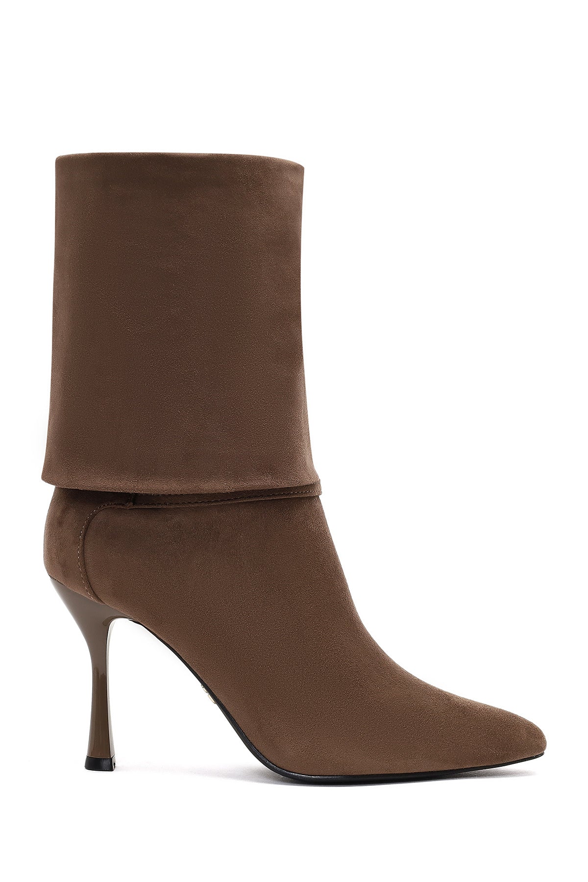 Kadın Vizon İnce Topuklu Süet Bot 25AFE481010 | Derimod