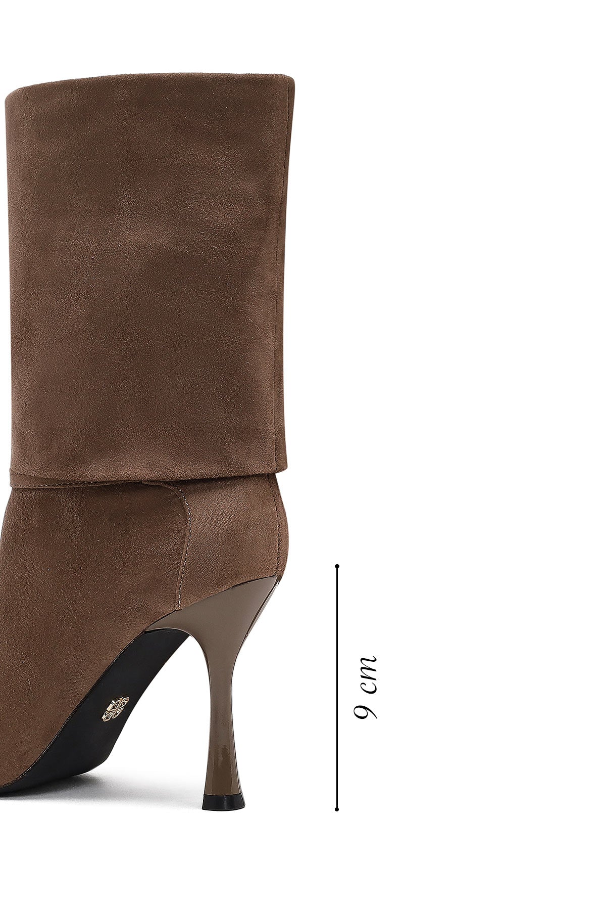 Kadın Vizon İnce Topuklu Süet Bot