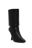 Women's Black Thin Heeled Boots | Derimod