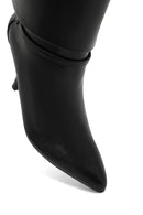 Women's Black Thin Heeled Boots | Derimod