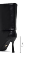 Women's Black Thin Heeled Boots | Derimod