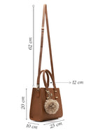 Kadın Bej Uzun Askılı Aksesuarlı Kol Çantası | Derimod