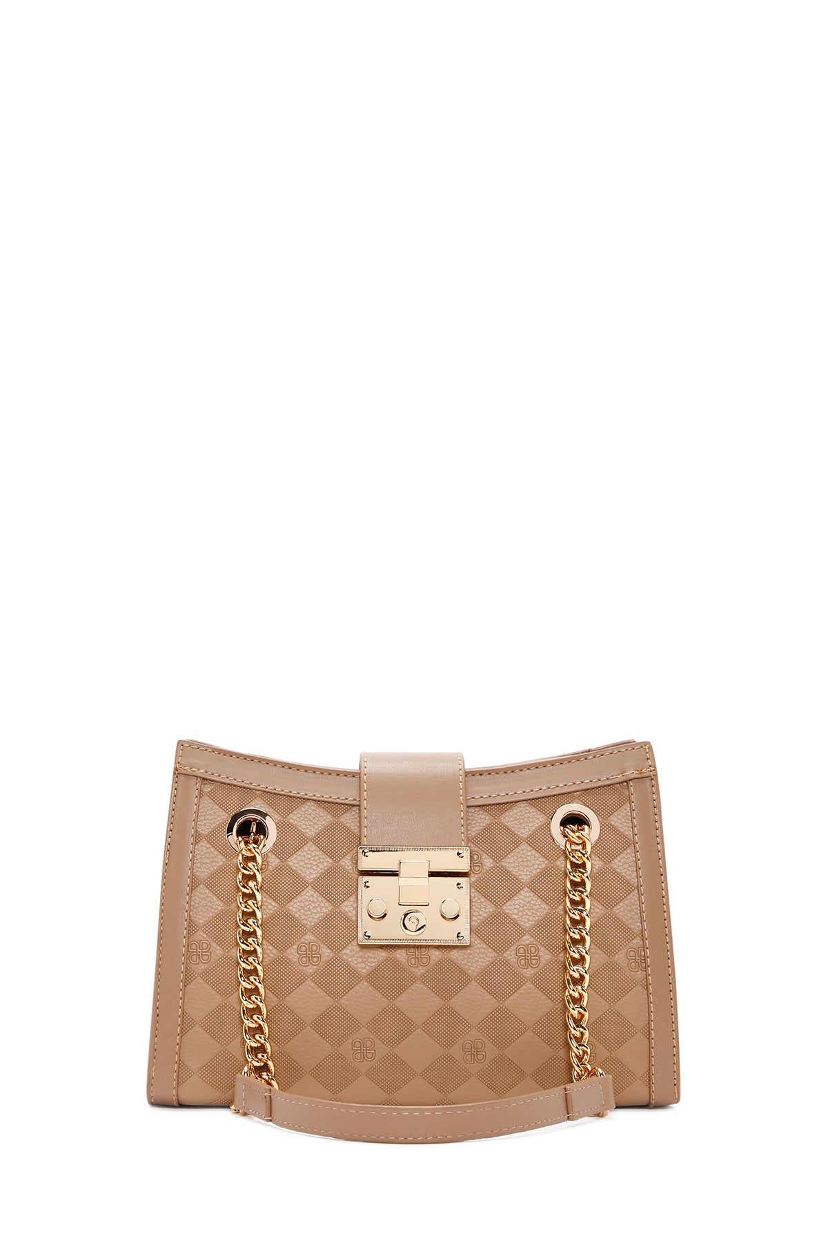 Kadın Kahverengi Uzun Askılı Baskılı Omuz Çantası 25SBD200626 | Derimod