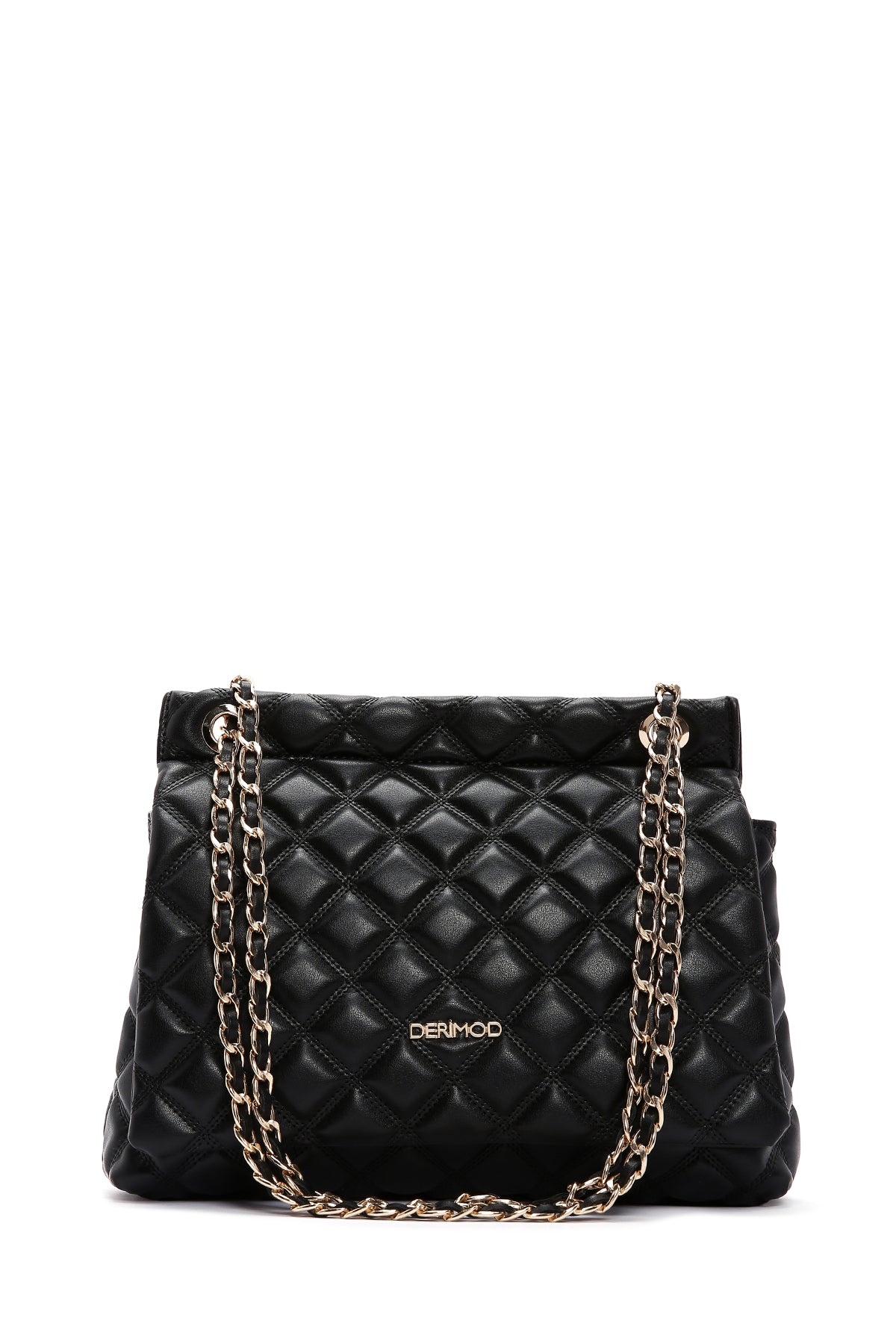 Women's Black Long Strap Quilted Shoulder Bag 25SBD2009KP | Derimod