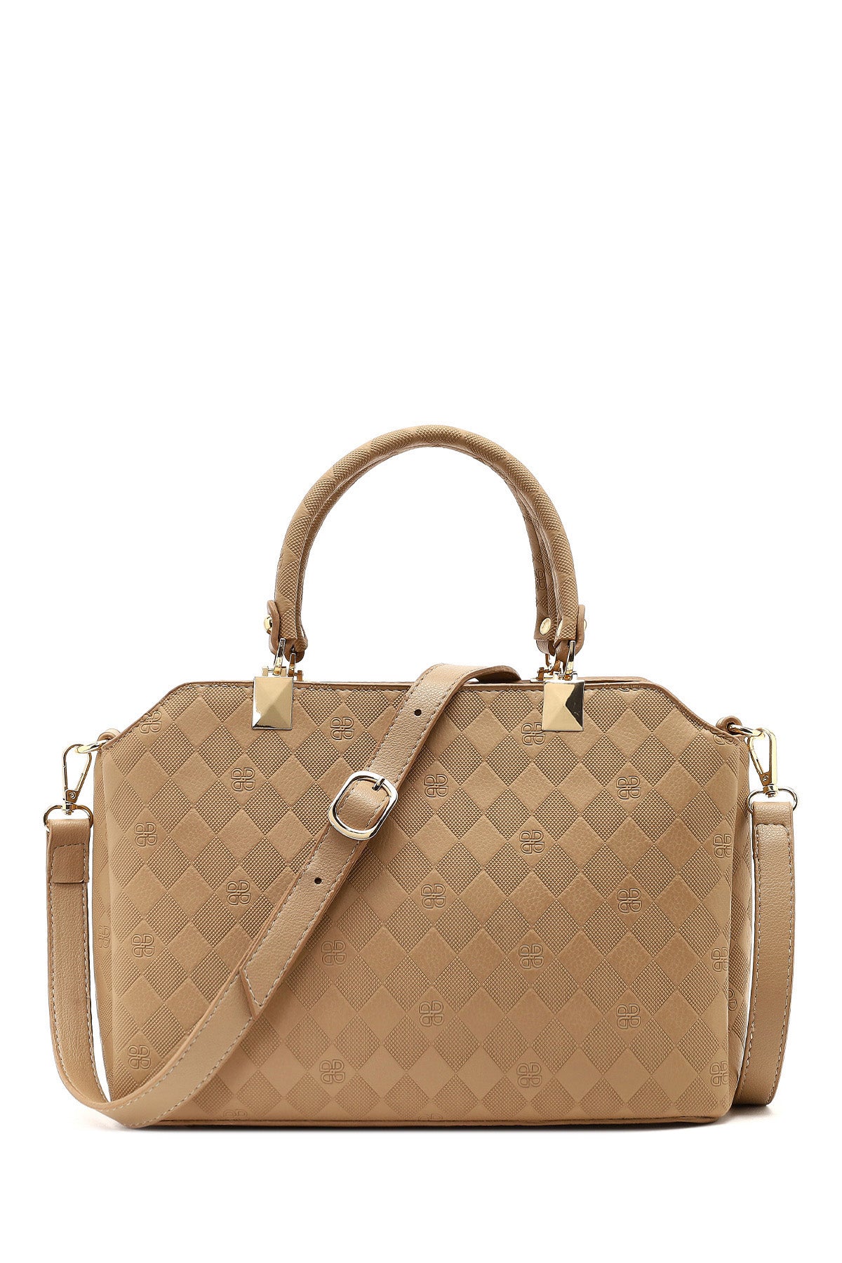 Women's Brown Long Strap Printed Sleeve Bag 25SBD201226 | Derimod