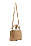 Women's Brown Long Strap Printed Sleeve Bag | Derimod