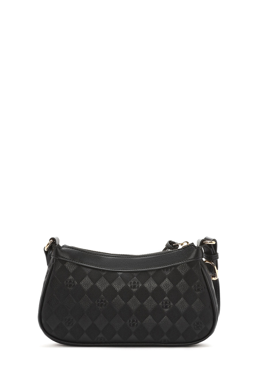 Women's Black Printed Crossbody Bag