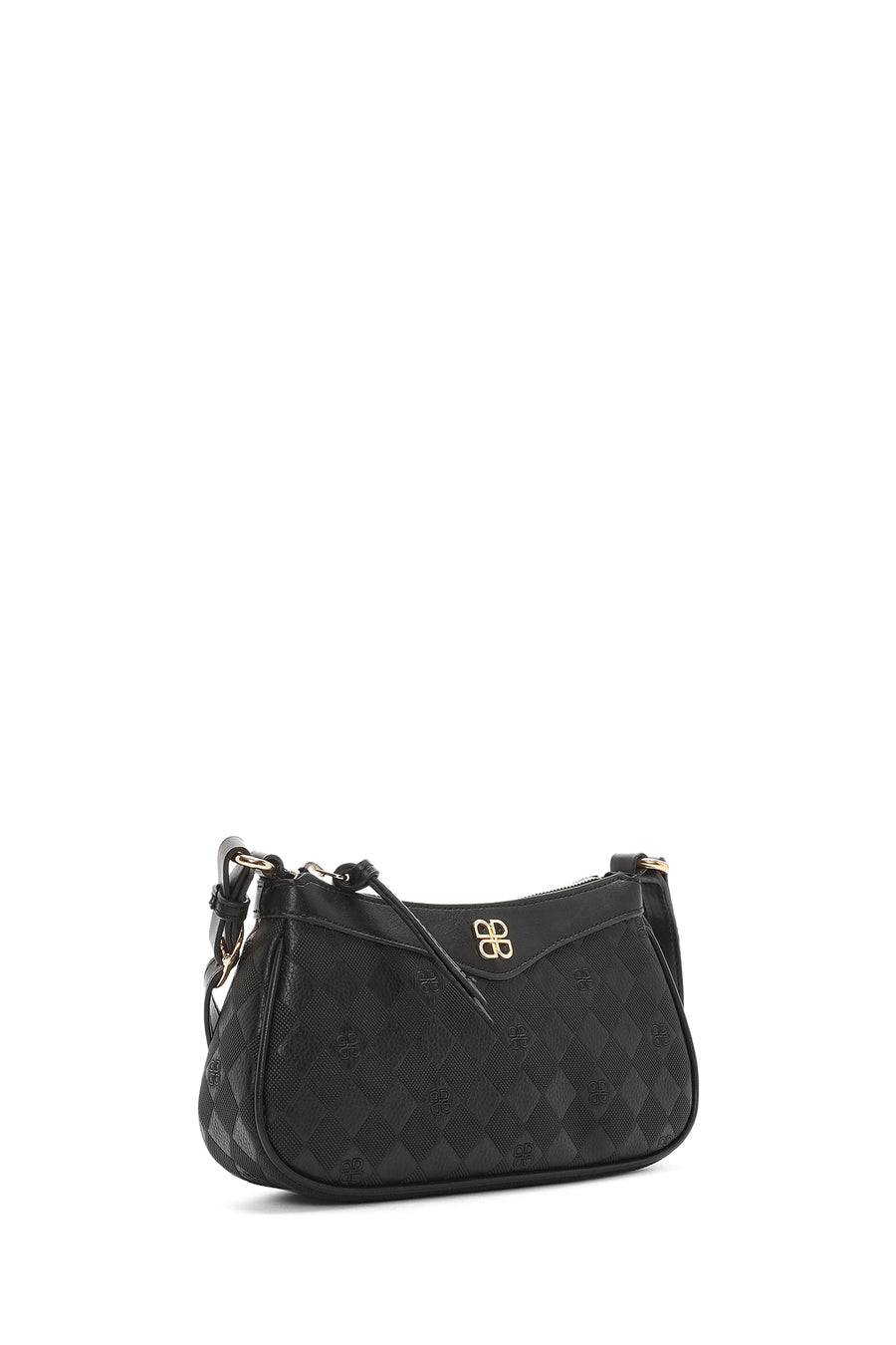 Women's Black Printed Crossbody Bag