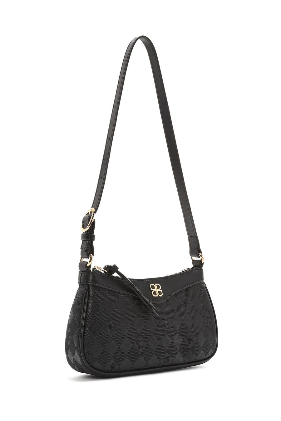 Women's Black Printed Crossbody Bag