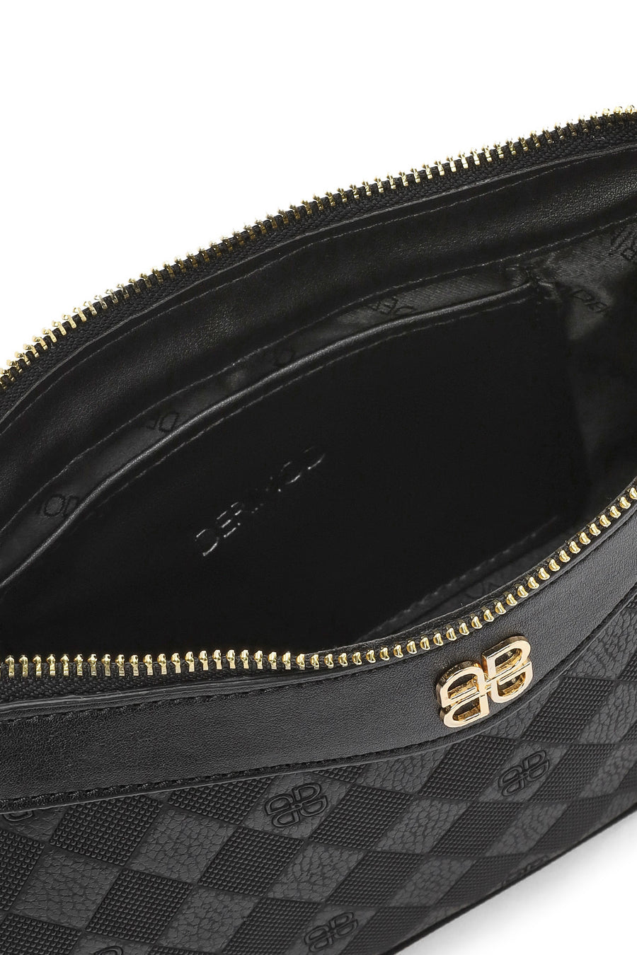 Women's Black Printed Crossbody Bag