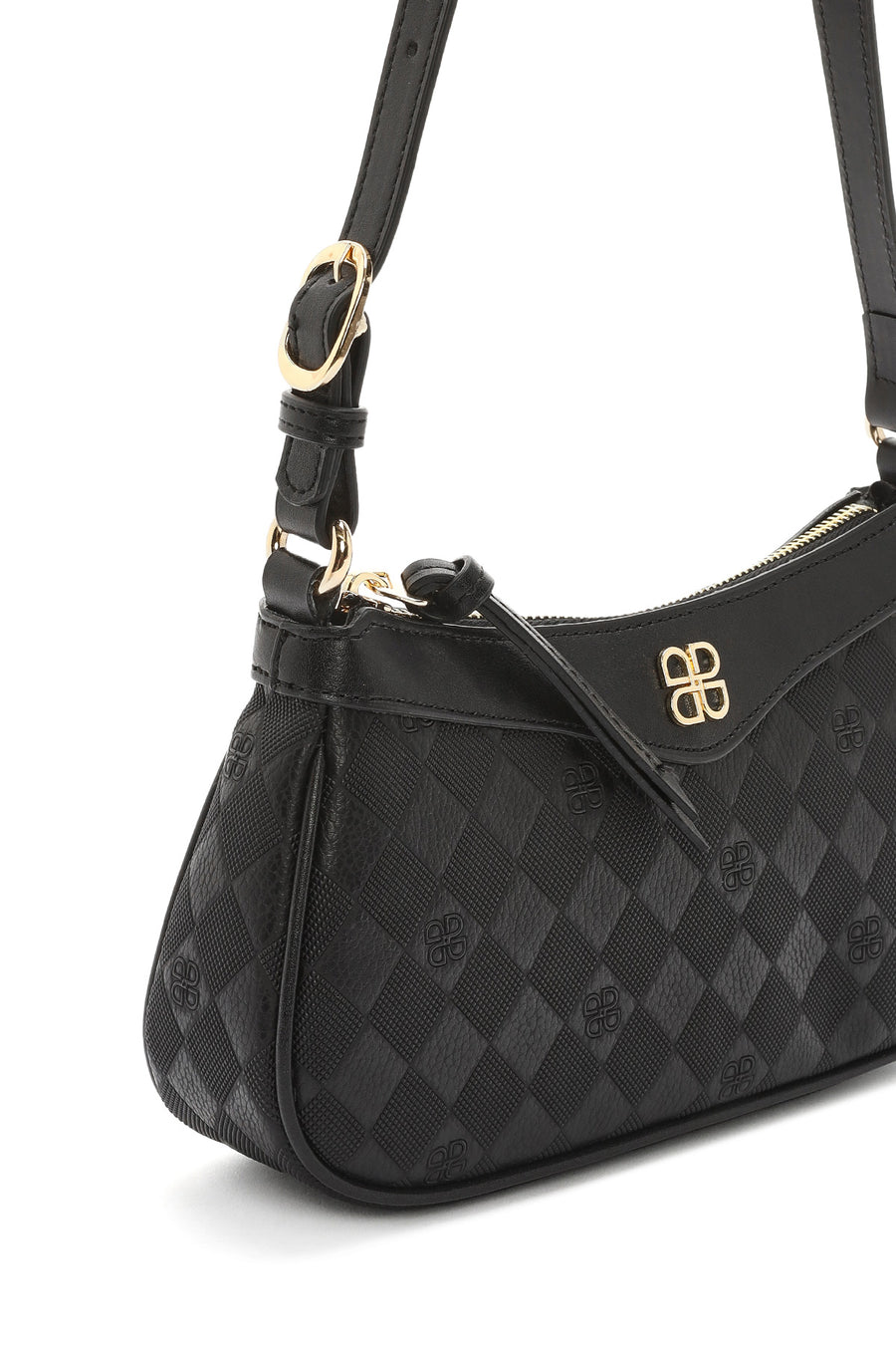 Women's Black Printed Crossbody Bag