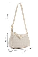 Kadın Krem Baskılı Çapraz Çanta | Derimod