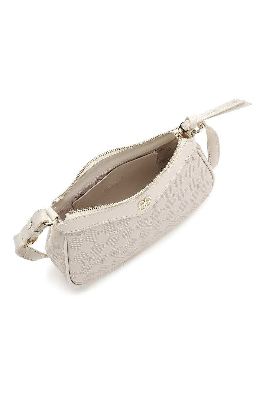 Women's Cream Printed Crossbody Bag