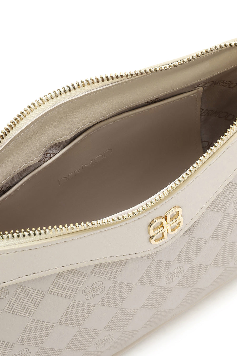 Women's Cream Printed Crossbody Bag