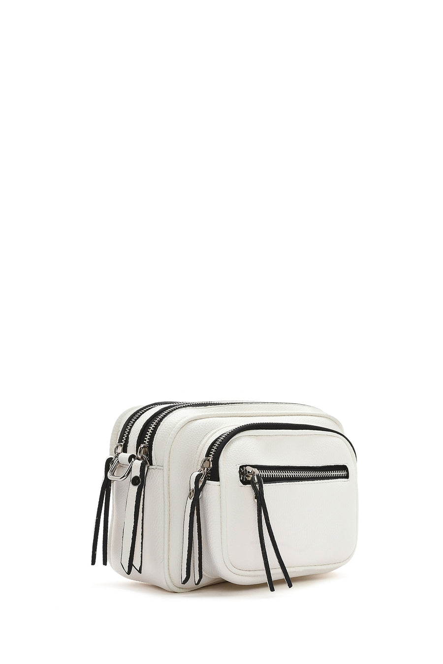 Women's White Long Strap Crossbody Bag