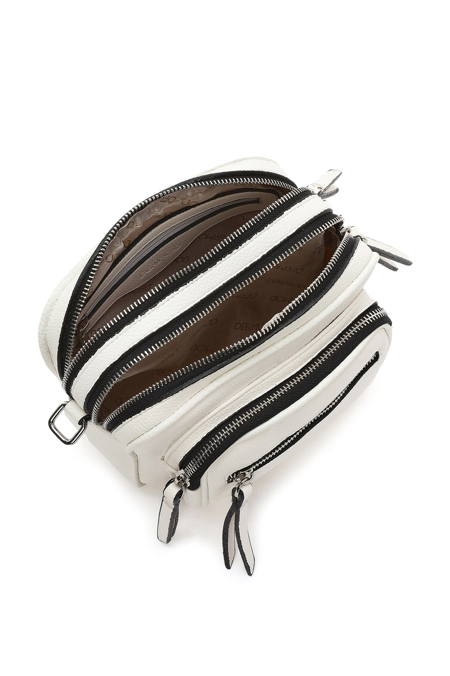 Women's White Long Strap Crossbody Bag