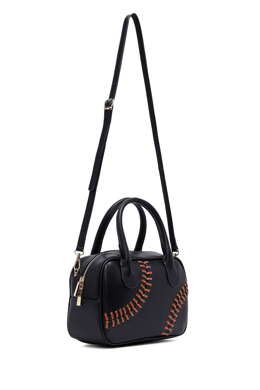 Women's Black Long Strap Classic Handbag