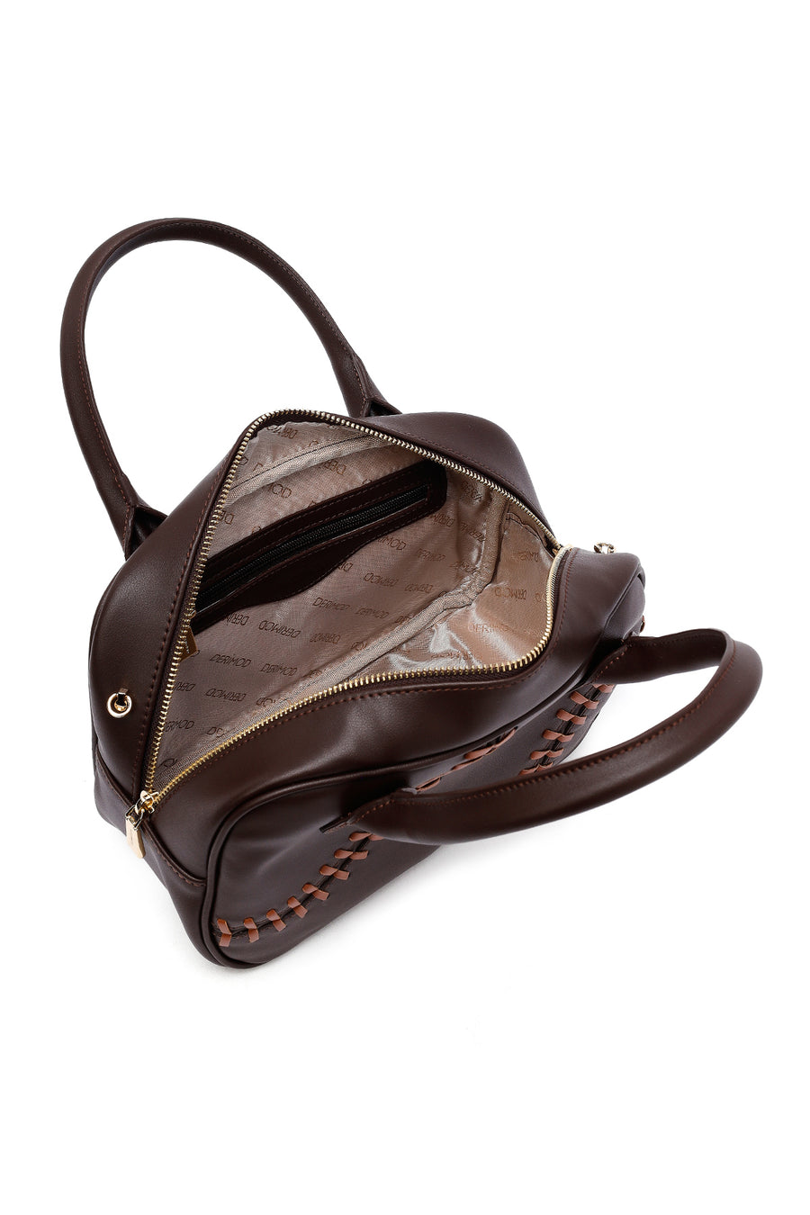 Women's Brown Long Strap Classic Handbag