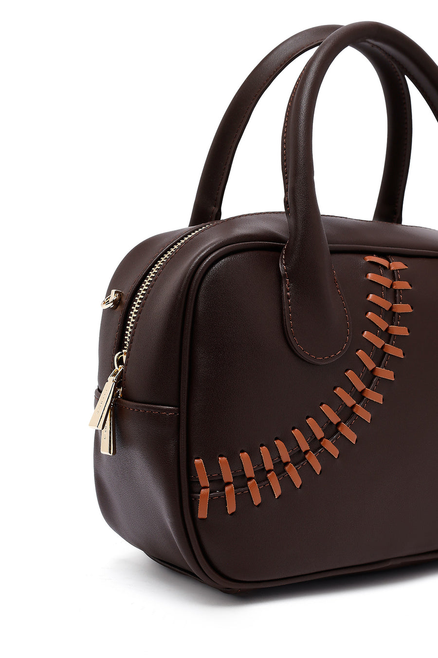 Women's Brown Long Strap Classic Handbag