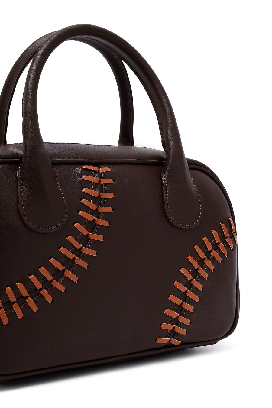 Women's Brown Long Strap Classic Handbag