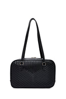 Kadın Siyah Kapitone Kol Çantası | Derimod